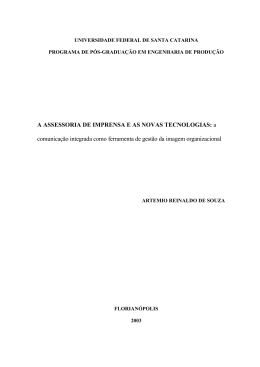 A assessoria de imprensa e as novas tecnologias: a comunica&ccedil;&atilde;o