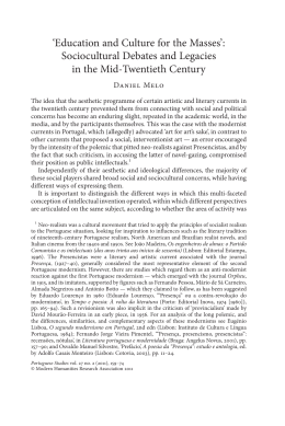 Education and Culture for the Masses