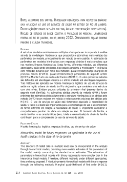 Hierarchical model for binary responses: an application in the use of