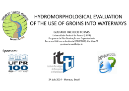 hydromorphological evaluation of the use of groins into
