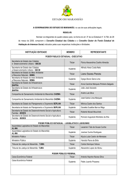 ESTADO DO MARANH&Atilde;O Liene Soares Pereira - secid