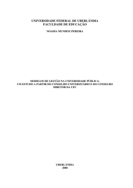 UNIVERSIDADE FEDERAL DE UBERLÂNDIA