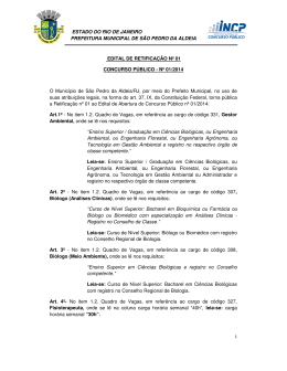 Edital De Retifica&ccedil;&atilde;o 01 - INCP . Instituto Nacional de Concurso
