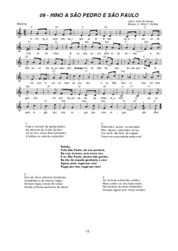 09 - HINO A SÃO PEDRO E SÃO PÁ ULO