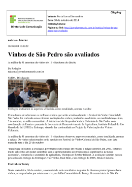 10 out 2014_Vinhos de São Pedro são avaliados_Jornal