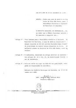 trito de Vila São Pedro, para o Patrimônio Hiscérico e. culturzn`