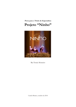 Projeto &ldquo;Ninho&rdquo; - Reposit&oacute;rio Cient&iacute;fico do IPCB