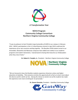 A Transformative Year NOVA Program Community College