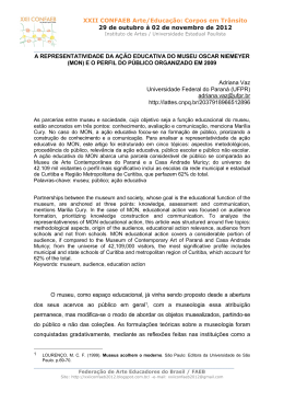 A representatividade da a&ccedil;&atilde;o educativa do MON