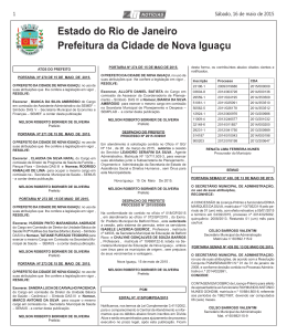 Publicação 16/05 - Prefeitura Municipal de Nova Iguaçu