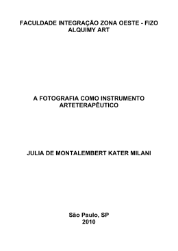faculdade integra&ccedil;&atilde;o zona oeste - fizo alquimy art a fotografia como