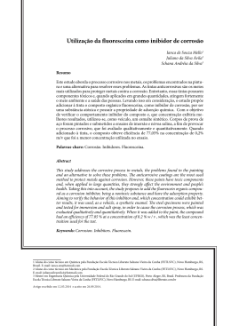 Utiliza&ccedil;&atilde;o da fluoresce&iacute;na como inibidor de corros&atilde;o