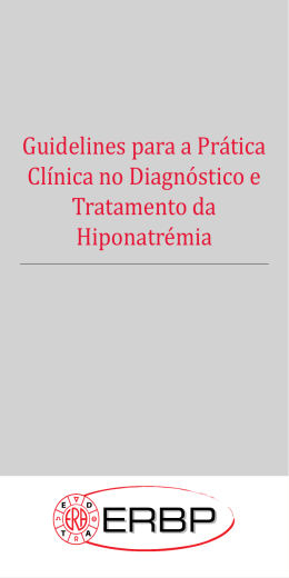 Guidelines para a Prática Clínica no Diagnóstico e Tratamento da