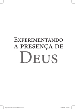 Experimentando a presen&ccedil;a de Deus.indd