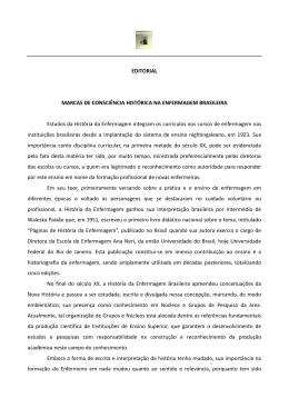 editorial - Hist&oacute;ria de Enfermagem: Revista Eletr&ocirc;nica &ndash; HERE