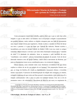 Diferenciando Ci&ecirc;ncias da Religi&atilde;o e Teologia sob