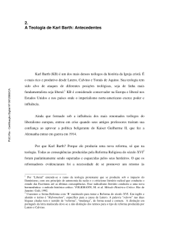 2. A Teologia de Karl Barth: Antecedentes - Maxwell - PUC-Rio