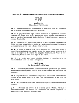 Outros 24/05/2013 Constituição da IPIB 2005