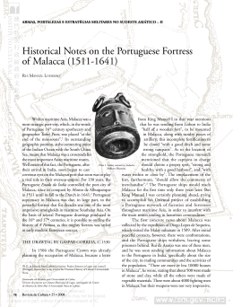 Historical Notes on the Portuguese Fortress of Malacca