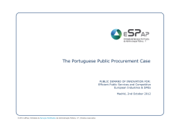 The Portuguese Public Procurement Case g