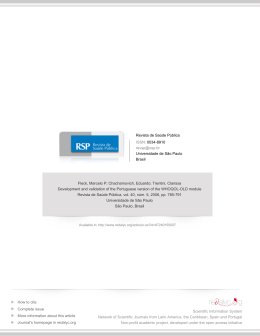 Redalyc.Development and validation of the Portuguese version of