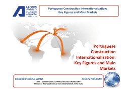 Portuguese Construction Internationalization: Key Figures and Main