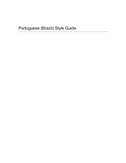 Portuguese (Brazil) Style Guide - Center