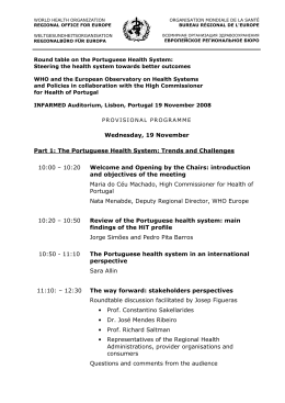 Wednesday, 19 November Part 1: The Portuguese