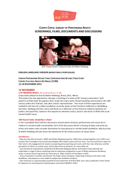 SCREENINGS, FILMS, DOCUMENTS AND DISCUSSIONS