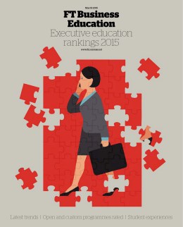 2015 Financial Times Executive Education Rankings