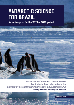ANTARCTIC SCIENCE FOR BRAZIL - The Scientific Committee on