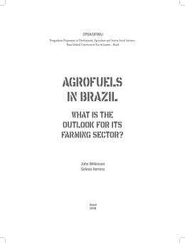 AGROFUELS IN BRAZIL