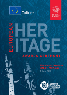 Programme of the 2012 European Heritage Awards