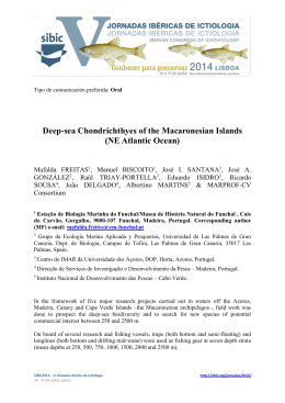 Deep-sea Chondrichthyes of the Macaronesian Islands (NE Atlantic