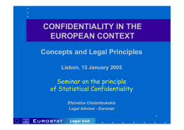 protection of confidential data