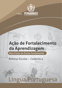 Caderno de Ações para Fortalecimento da Aprendizagem da