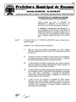 Prefeitura Municipal de [mozilla - Prefeitura Municipal de Rosana