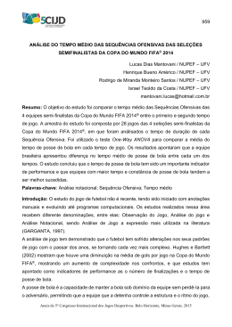 959 AN&Aacute;LISE DO TEMPO M&Eacute;DIO DAS SEQU&Ecirc;NCIAS OFENSIVAS
