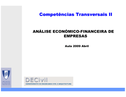 An&aacute;lise Econ&oacute;mica e Financeira