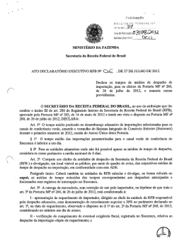 MINISTÉRIO DA FAZENDA
