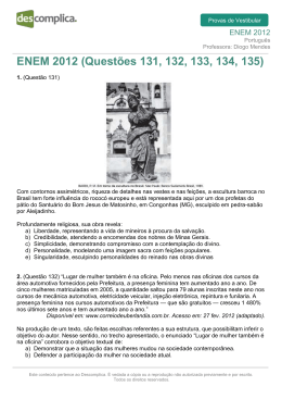 ENEM 2012 (Questões 131, 132, 133, 134, 135)