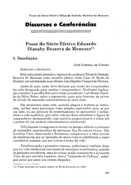 Saudação ao novo sócio efetivo Prof. Dr
