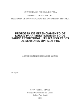 proposta de gerenciamento de dados para monitoramento de sa&uacute;de