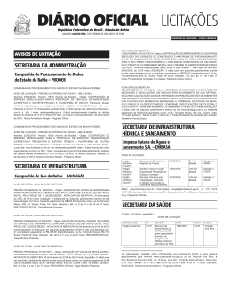 LICITA&Ccedil;&Otilde;ES DI&Aacute;RIO OFICIAL - Egba