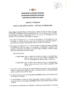 Edital 004/2014 - Arte X&aacute;vega​Pesca com arte de x&aacute;vega