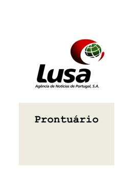 Prontu&aacute;rio Lusa
