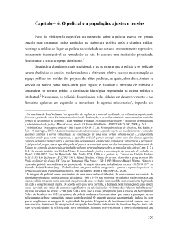 Cap&iacute;tulo &ndash; 6: O policial e a popula&ccedil;&atilde;o: ajustes e tens&otilde;es