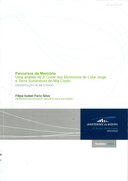 capítulo i - DigitUMa - Universidade da Madeira