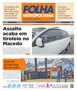 + VEJA MAIS - Folha Metropolitana