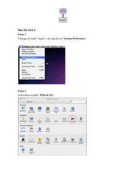 Instalação das filas de impressão – Mac OS SL